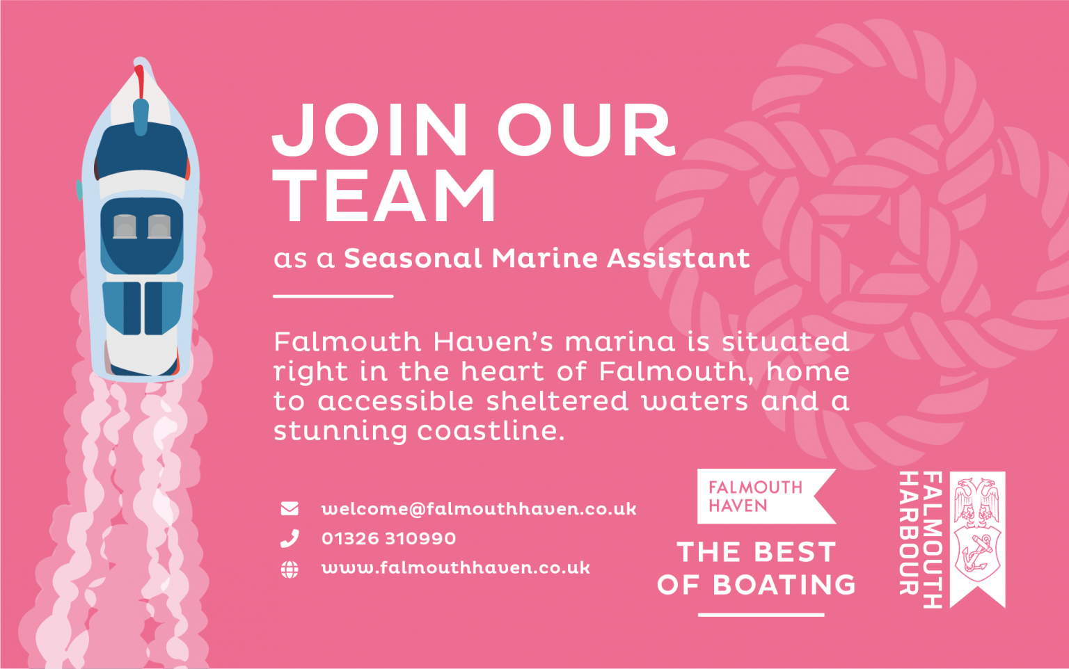 Join our marina, moorings and anchorage team in Falmouth Falmouth Haven